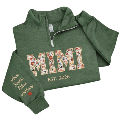 Chillever Personalized Mama Sweatshirt For Women, Custom mom Gifts from Grandkids, Mom Sweater, Mother's Day Apparel